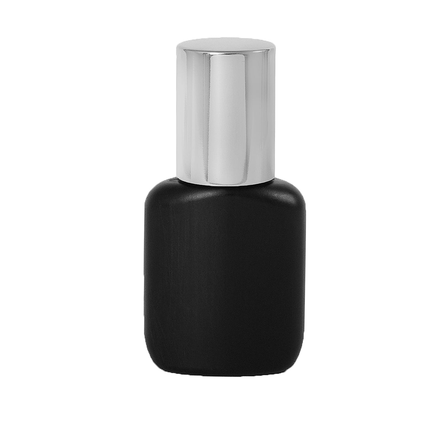 BLACK SQUOVAL BOTTLE SILVER METALLIC TOP