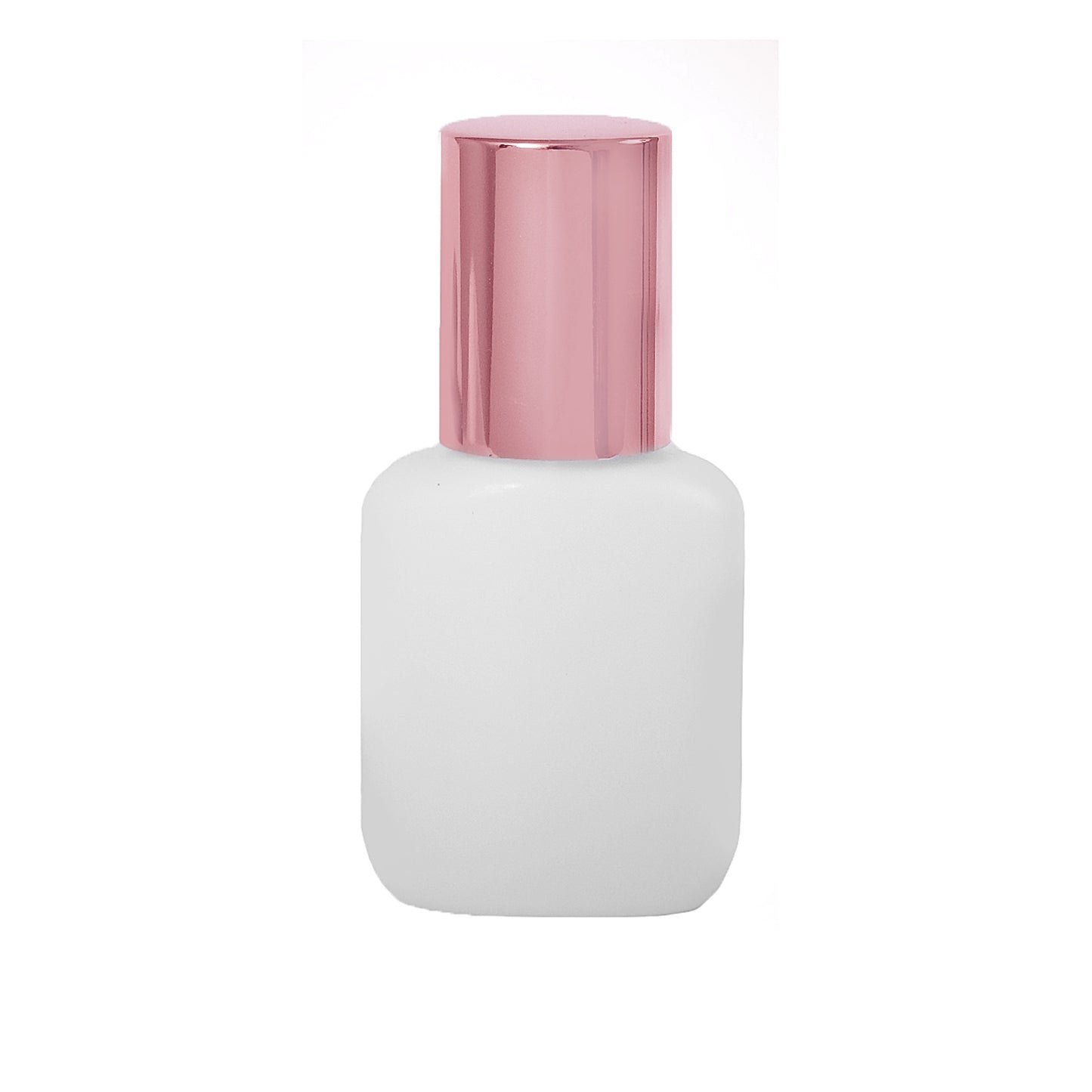 WHITE SQUOVAL BOTTLE PINK METALLIC TOP