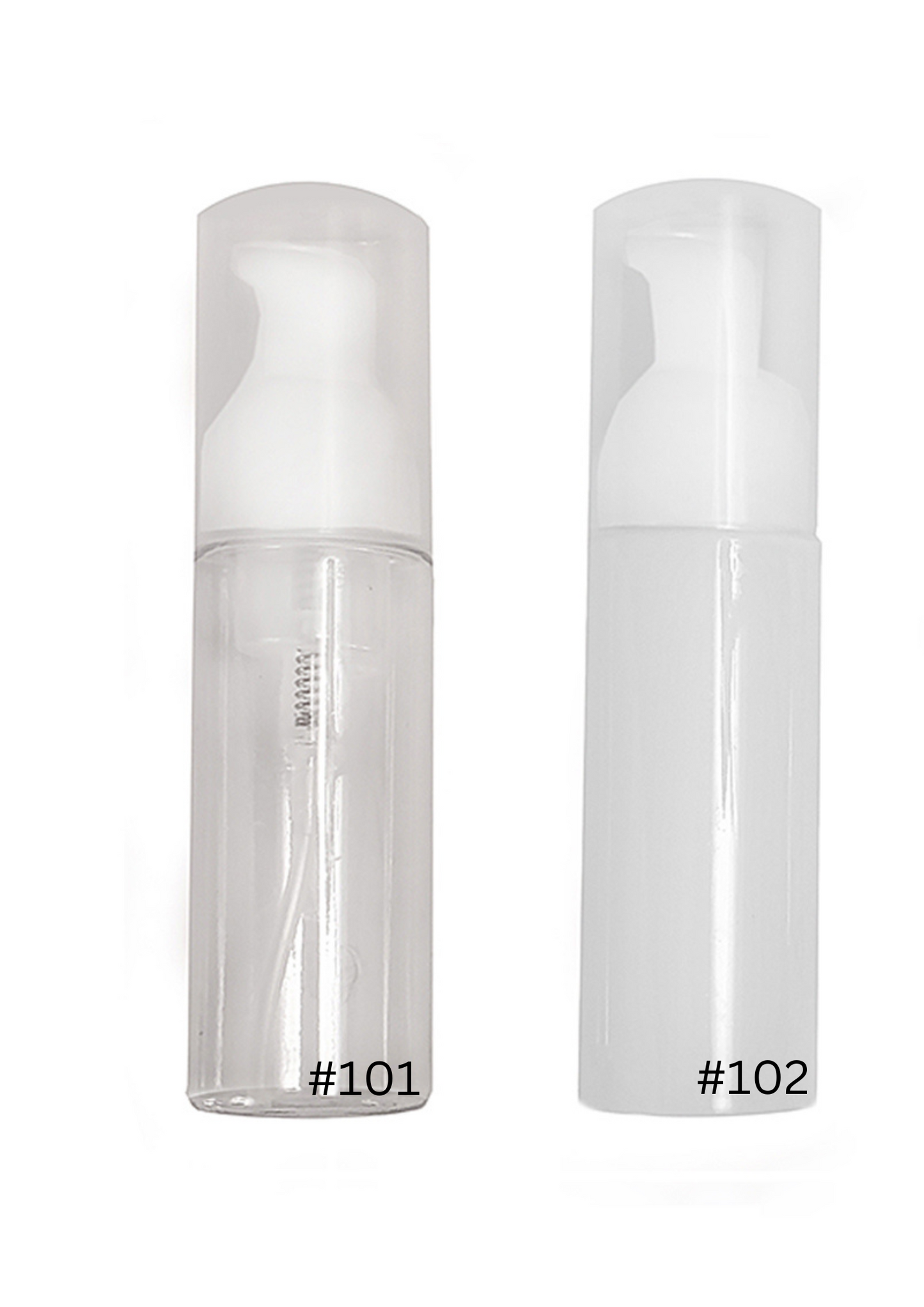 EYELASH FOAMING CLEANSER BOTTLE CLEAR & WHITE