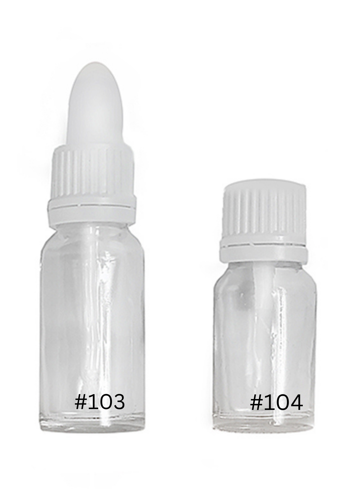 CLEAR BOTTLES FOR VARIOUS PRODUCTS