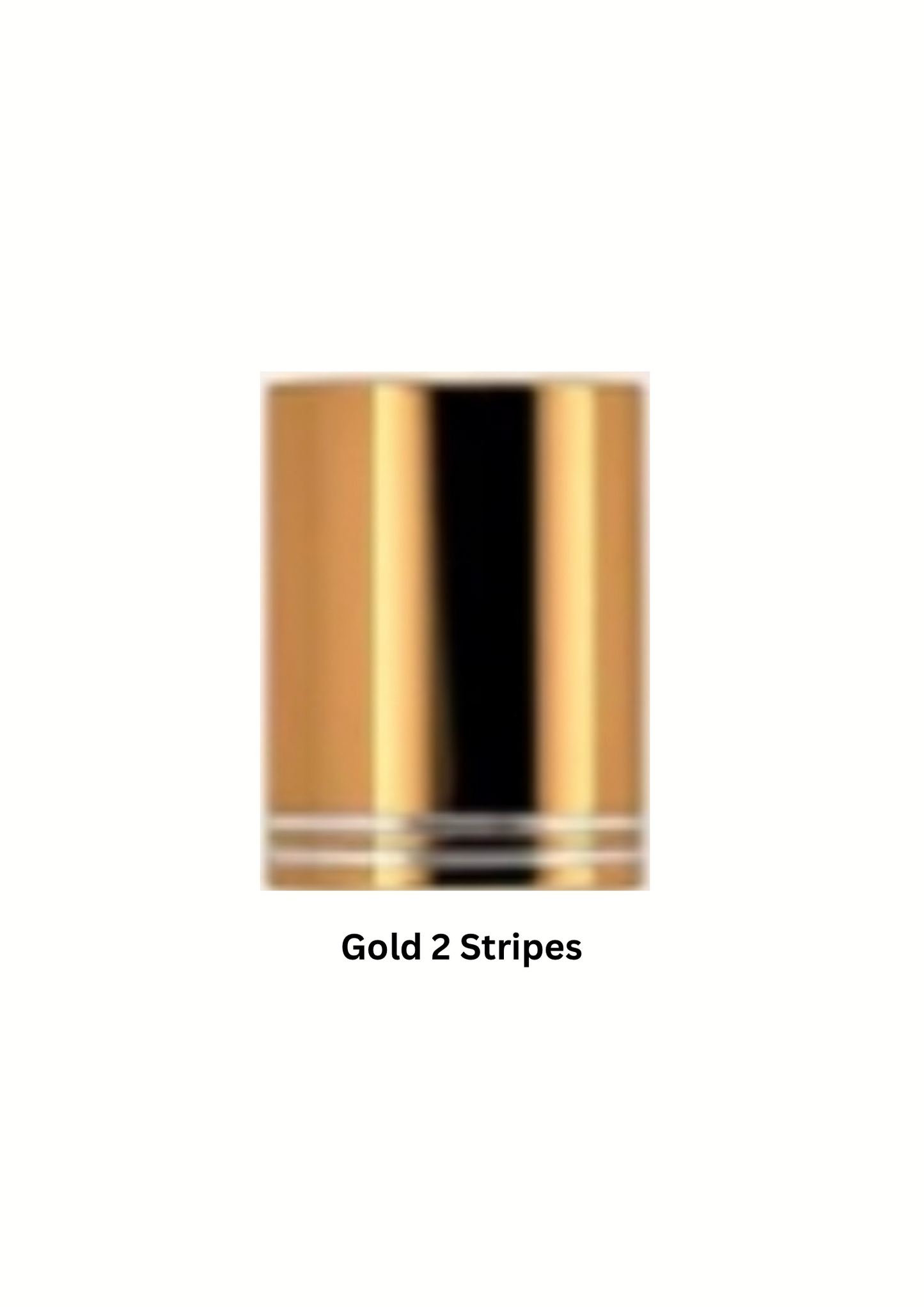 Gold Metallic Top 2 Stripes